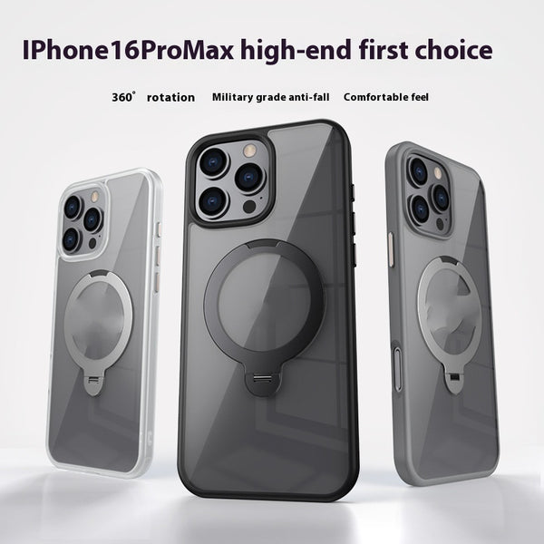 Magnetic Case with Rotating Ring Kickstand for iPhone